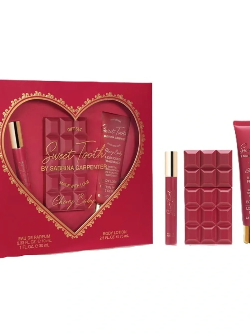 Sweet Tooth by Sabrina Carpenter Cherry 3 Piece Gift Set